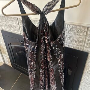 Juicy Couture Black and Silver Sequin Dress